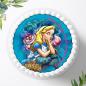 Preview: Alice im Wunderland Tortenaufleger Ø 20cm, 0025w
