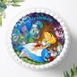 Preview: Alice im Wunderland Tortenaufleger Ø 20cm, 0028w