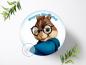 Preview: Alvin und die Chipmunks Tortenaufleger Ø 20cm, 0055w