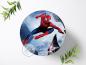 Preview: Spider Man Tortenaufleger Ø 20cm, 0124w