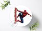 Preview: Spider Man Tortenaufleger Ø 20cm, 0137w