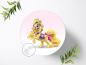 Preview: Disney Palace Pets mit Wunschname Tortenaufleger Ø 20cm, 0293z
