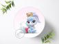 Preview: Disney Palace Pets mit Wunschname Tortenaufleger Ø 20cm, 0296z
