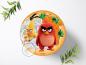 Preview: Angry Birds Tortenaufleger Ø 20cm, 0370w