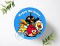 Preview: Angry Birds Tortenaufleger Ø 20cm, 0374w