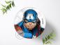 Preview: Captain America Tortenaufleger Ø 20cm, 0464w