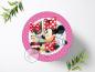 Preview: Minnie Maus Tortenaufleger Ø 20cm, 0500w