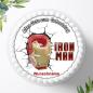 Preview: Iron Man Avengers mit Wunschnamen, Tortenaufleger Ø 20cm, 0711w