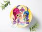 Preview: Shimmer & Shine Tortenaufleger Ø 20cm, 0827w