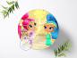 Preview: Shimmer & Shine Tortenaufleger Ø 20cm, 0830w