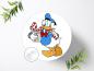 Preview: Donald Duck Tortenaufleger Ø 20cm, 1009