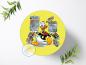 Preview: Donald Duck Tortenaufleger Ø 20cm, 1022