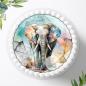 Preview: Dschungeltiere Safari Tortenaufleger Ø 20cm, 1285z