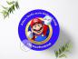 Preview: Super Mario Tortenaufleger mit Wunschname, Ø 20cm, 4012d