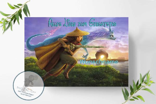Raya and the Last Dragon Tortenaufleger A4, 0023P