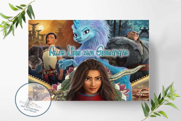 Raya and the Last Dragon Tortenaufleger A4, 0024P