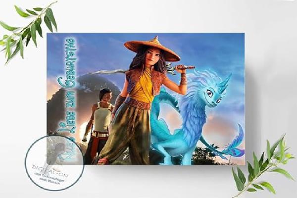 Raya and the Last Dragon Tortenaufleger A4, 0025