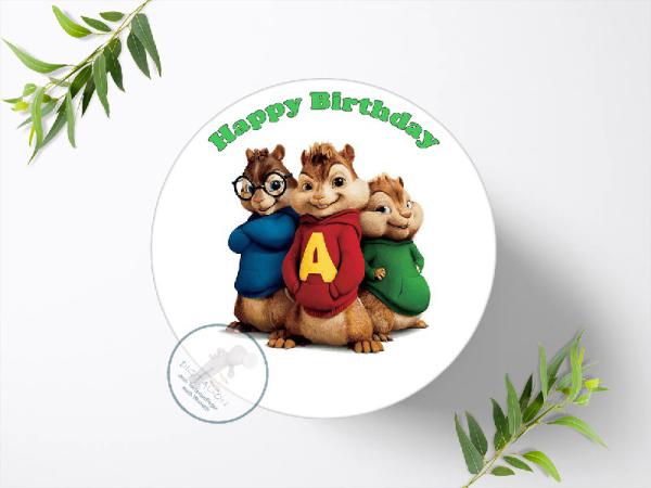 Alvin und die Chipmunks Tortenaufleger Ø 20cm, 0045w