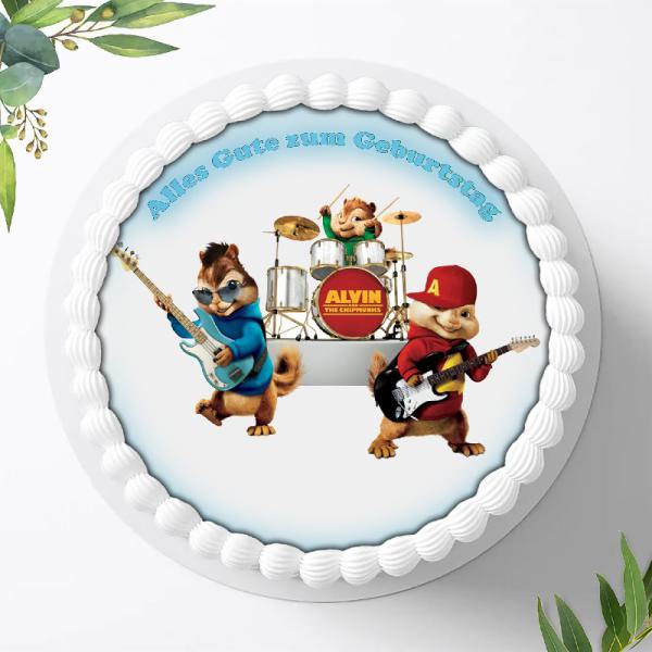 Alvin und die Chipmunks Tortenaufleger Ø 20cm, 0049w