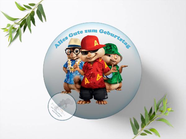 Alvin und die Chipmunks Tortenaufleger Ø 20cm, 0050w