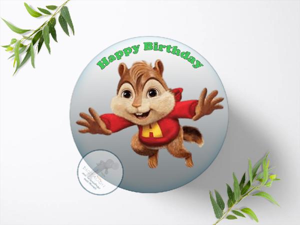 Alvin und die Chipmunks Tortenaufleger Ø 20cm, 0051w