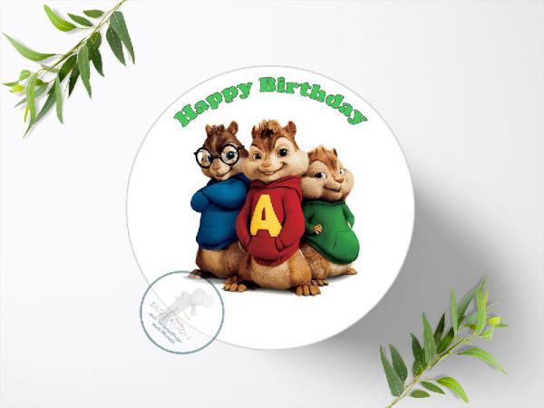 Alvin und die Chipmunks Tortenaufleger Ø 20cm, 0056w