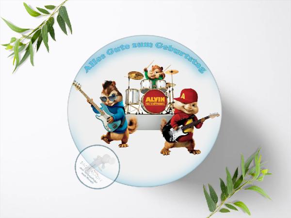 Alvin und die Chipmunks Tortenaufleger Ø 20cm, 0060w