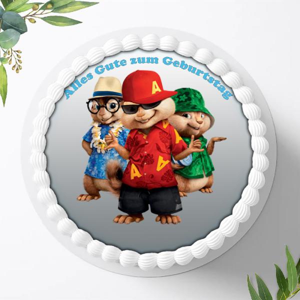 Alvin und die Chipmunks Tortenaufleger Ø 20cm, 0061w