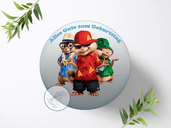 Alvin und die Chipmunks Tortenaufleger Ø 20cm, 0061w
