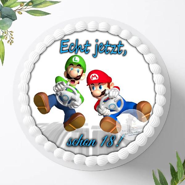Super Mario Tortenaufleger Ø 20cm, 0072z