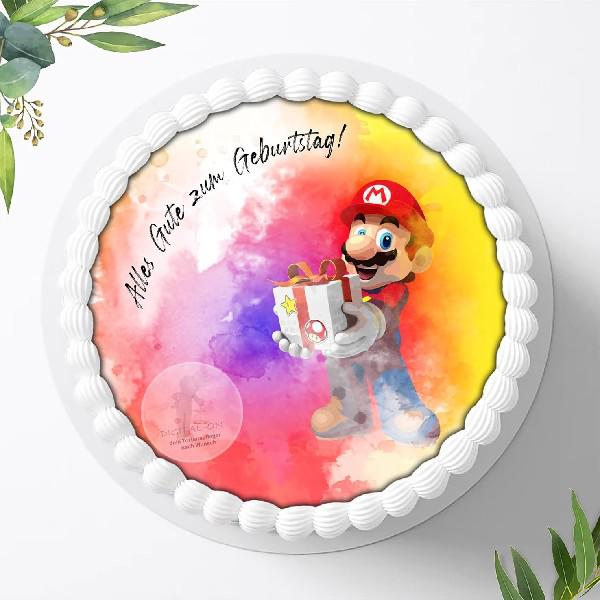 Super Mario Tortenaufleger Ø 20cm, 0073p