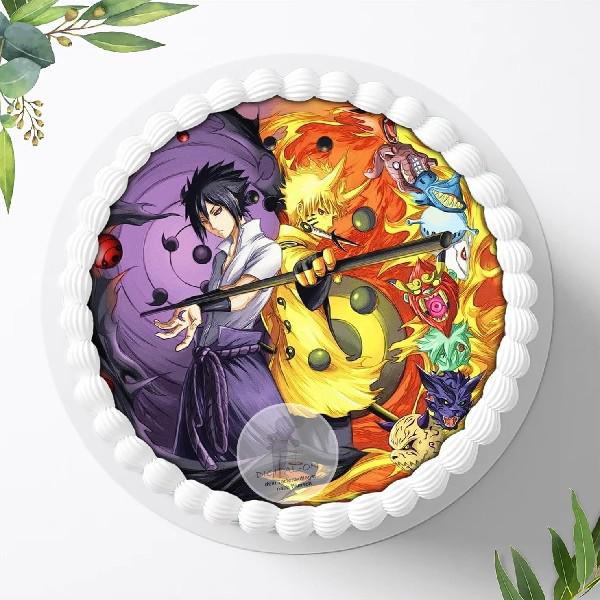 Naruto-and-Sasuke Tortenaufleger Ø 20cm, 0075z