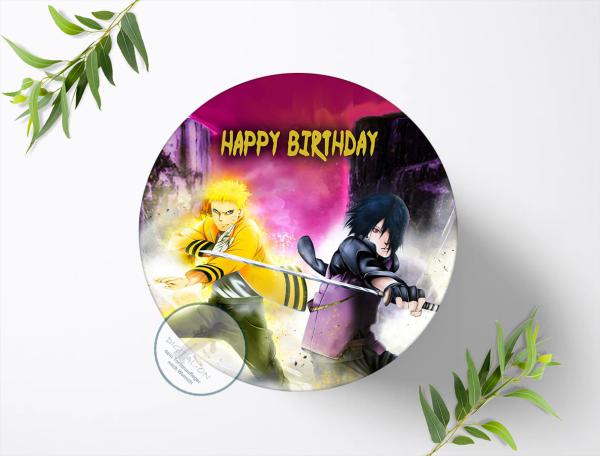 Naruto-and-Sasuke Tortenaufleger Ø 20cm, 0076z