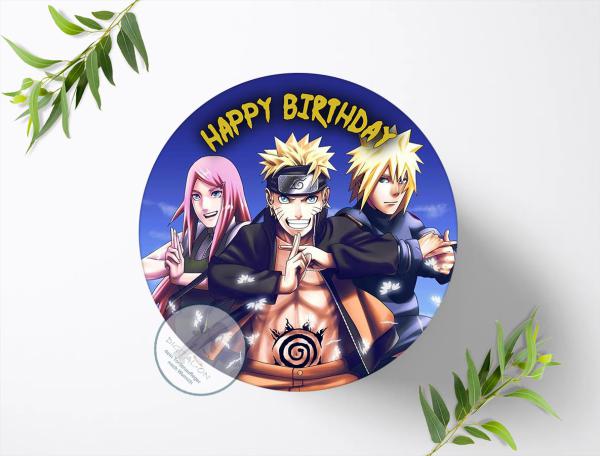 Naruto-and-Sasuke Tortenaufleger Ø 20cm, 0078z