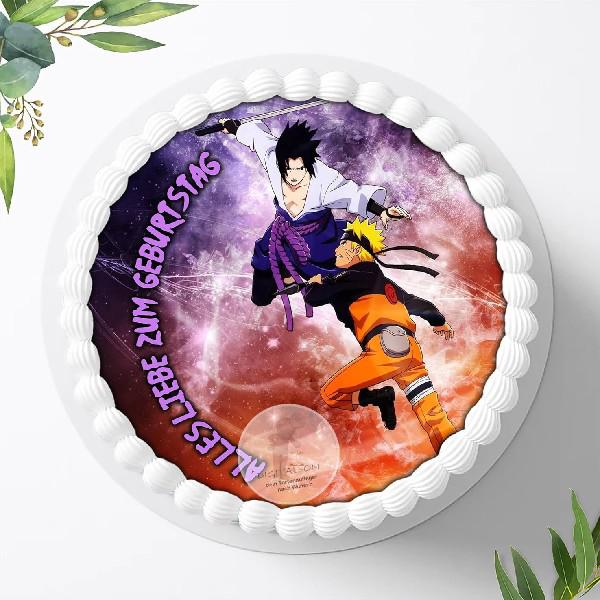 Naruto-and-Sasuke Tortenaufleger Ø 20cm, 0081z