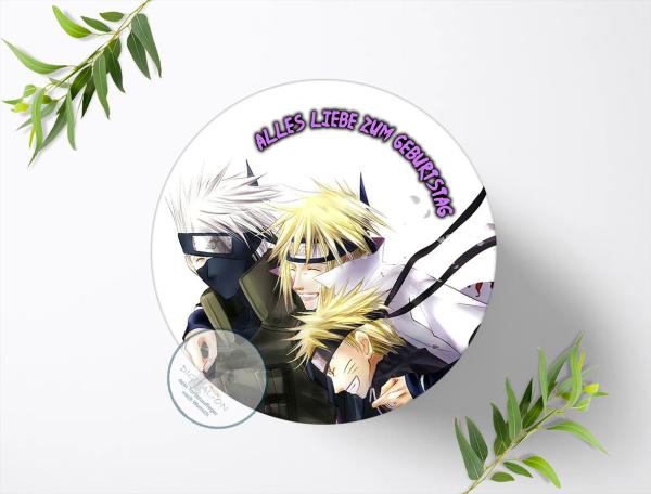 Naruto-and-Sasuke Tortenaufleger Ø 20cm, 0082z