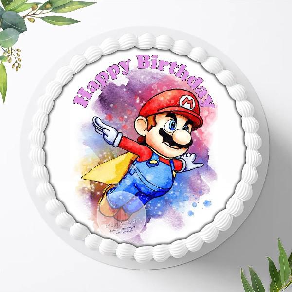Super Mario Tortenaufleger Ø 20cm, 0099z