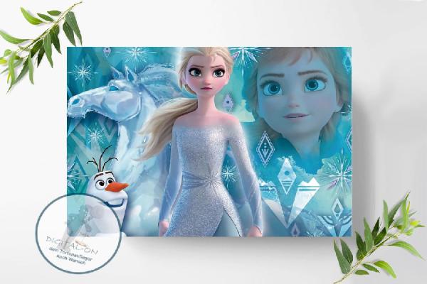 Frozen Die Eiskönigin Tortenaufleger Ø A4, 0165z
