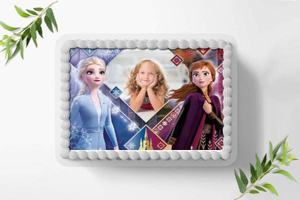 Frozen Die Eiskönigin Tortenaufleger mit Wunschbild, Ø A4, 0167z