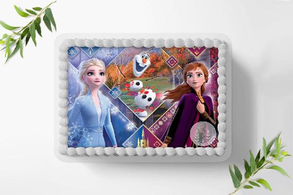 Frozen Die Eiskönigin Tortenaufleger Ø A4, 0169z