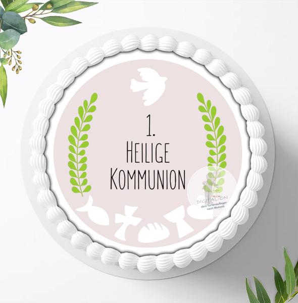 Kommunion Tortenaufleger Ø 20cm, 0171c