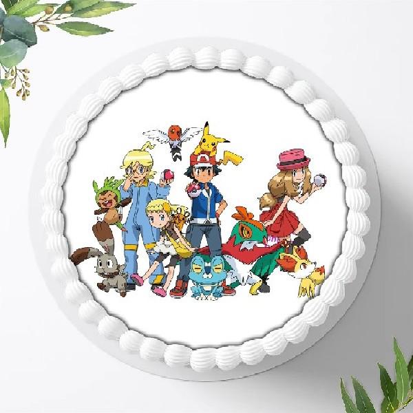 Preview: Pokemon Pikachu Tortenaufleger Ø 20cm, 0185z