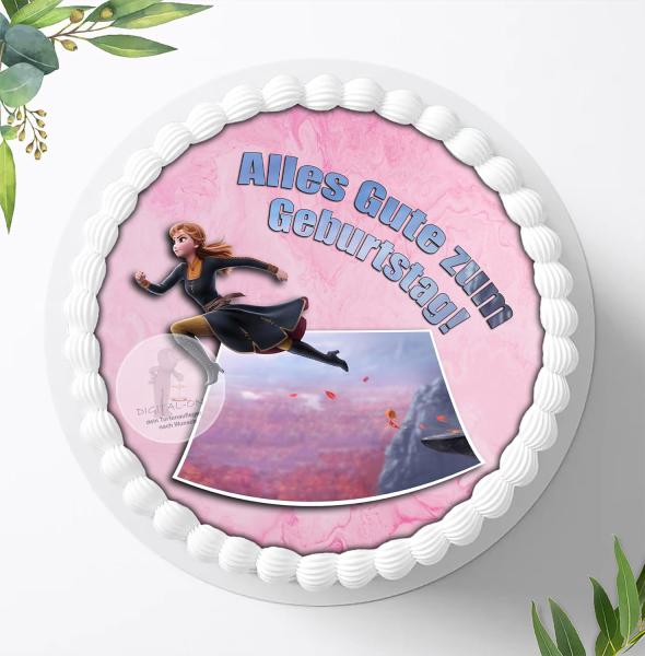 Preview: Rapunzel neu verföhnt, Fondant Tortenaufleger Ø 20cm, 0204c