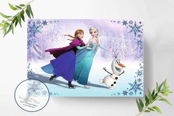 Frozen Die Eiskönigin Tortenaufleger Ø A4, 0256w