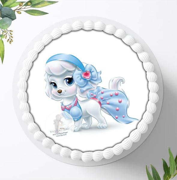 Disney Palace Pets mit Wunschname Tortenaufleger Ø 20cm, 0289z