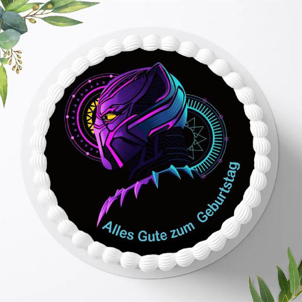 Black Panther Tortenaufleger Ø 20cm, 0405w