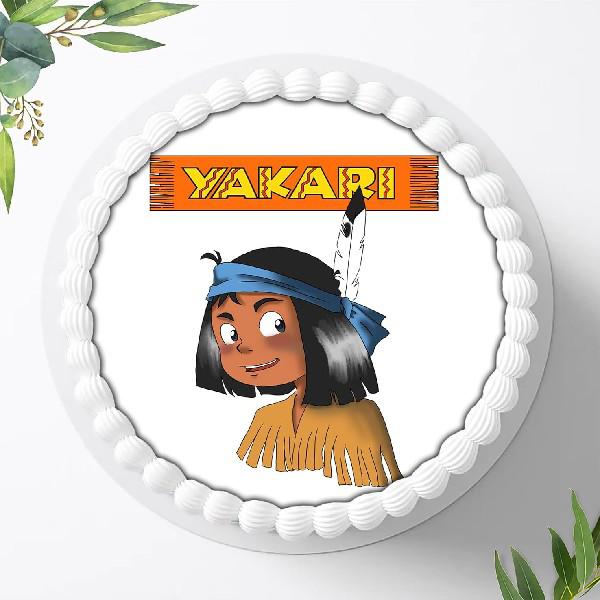 Yakari Tortenaufleger Ø 20cm, 0524w