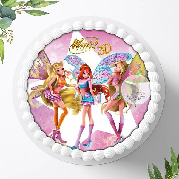 Winx Feen Elfen Tortenaufleger Ø 20cm, 0536w