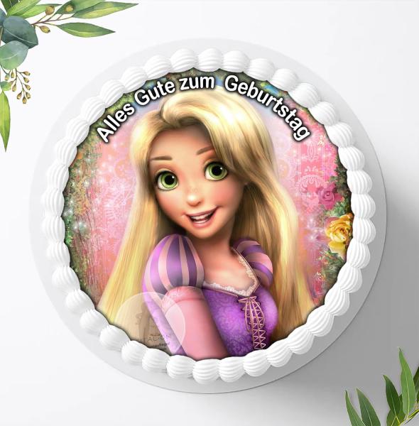 Preview: Rapunzel neu verföhnt, Fondant Tortenaufleger Ø 20cm, 0795w