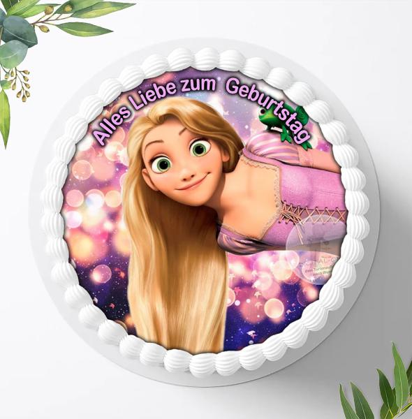Preview: Rapunzel neu verföhnt, Fondant Tortenaufleger Ø 20cm, 0806w